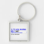 jl.telaga warna no.2  Metal Keychains
