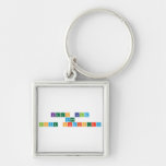 keep calm 
 and 
 love chemistry  Metal Keychains
