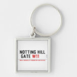 notting hill  gate  Metal Keychains