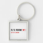 RJ’s Room  Metal Keychains