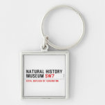 natural history museum  Metal Keychains
