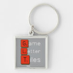 Game
 Letter
 Tiles  Metal Keychains