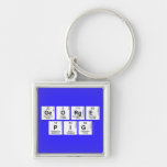 George 
 Pig  Metal Keychains
