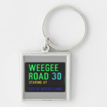 Weegee Road  Metal Keychains