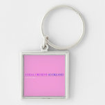 coral cresent  Metal Keychains