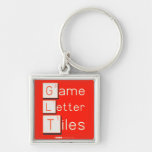 Game
 Letter
 Tiles  Metal Keychains