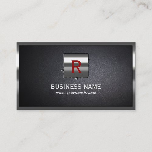 Metal Label Embed Steel Border Business Card