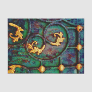 Metal Leaves Tissue Paper