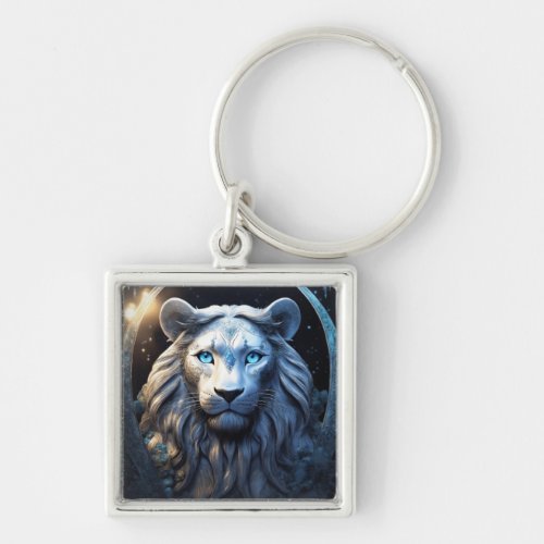 Metal lion king keychain