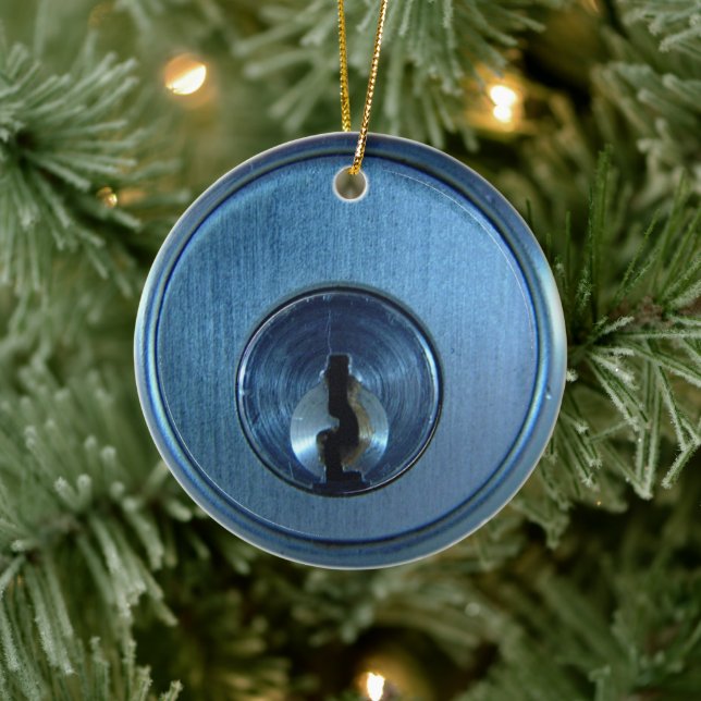 Metal Lock Ornament (Tree)