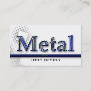 METAL LOGO DESIGN K Welding Business Cards