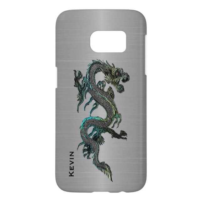 Metal Look Asian Dragon Samsung S7 case (Back)