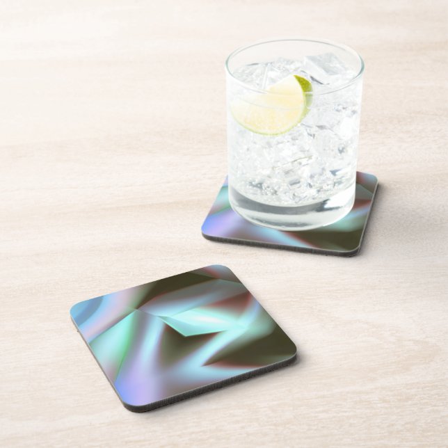 Metal look  beverage coaster (Right Side)