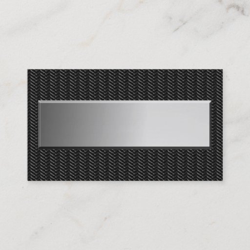 Customizable Metal Look Business Cards