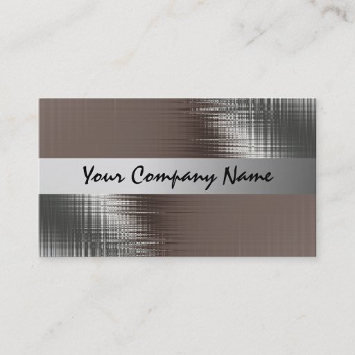 Customizable Metal Look Business Cards