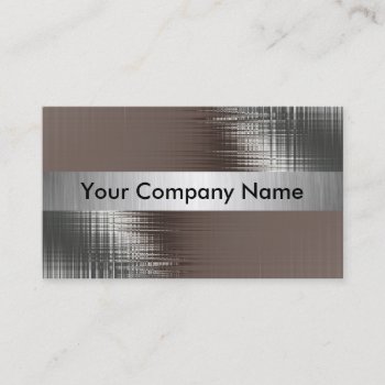 Metal Look Business Cards With Class by MetalShop at Zazzle