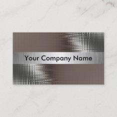 Metal Look Business Cards With Class at Zazzle