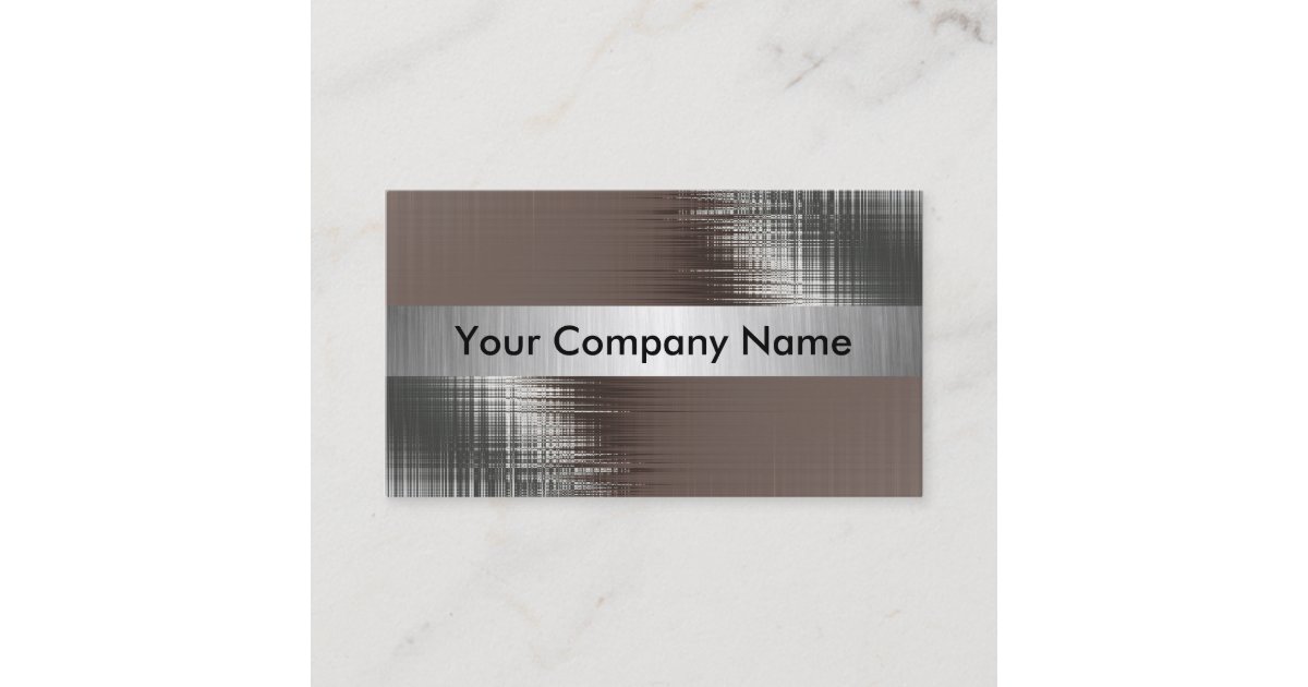 Blank Metallic Looking Business Cards, Zazzle