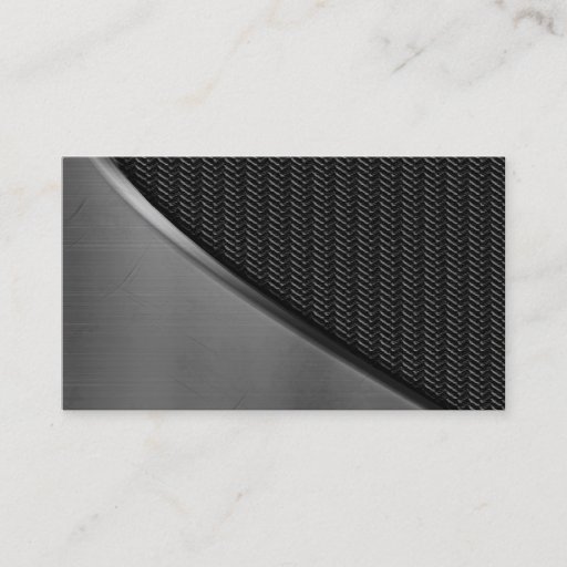 Customizable Metal Look Curve Carbon Fiber Business Cards