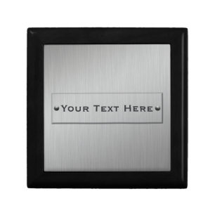Metal Look custom gift / jewelry box