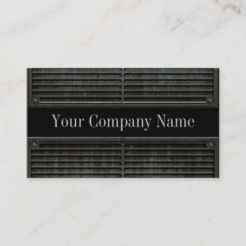 Metal Look Grill Grunge Business Cards