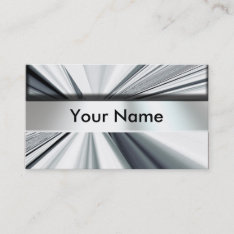 Metal Look Nameplate Business Cards at Zazzle