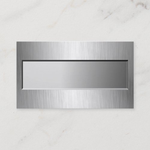 Metal Look Nameplate Business Cards