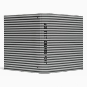 Metal-Look Rollers 3 Ring Binder