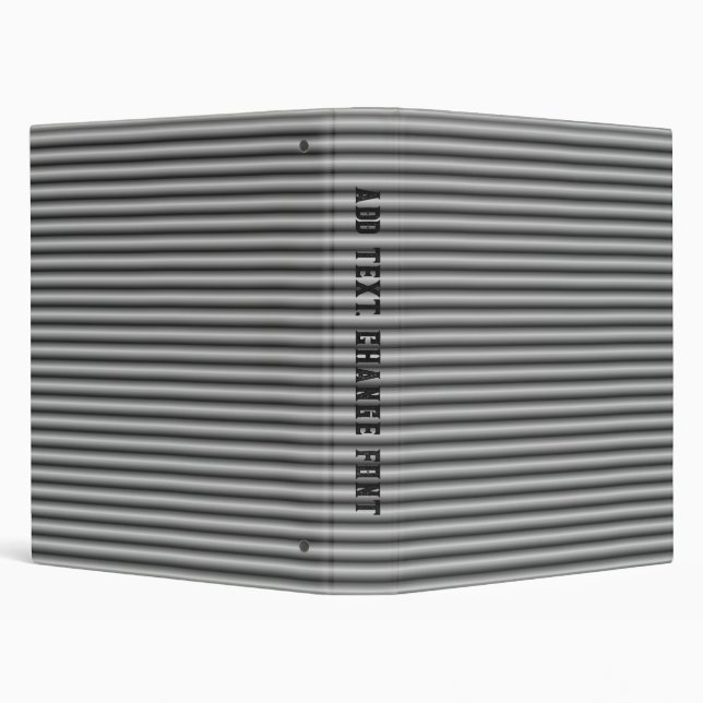 Metal-Look Rollers 3 Ring Binder (Background)