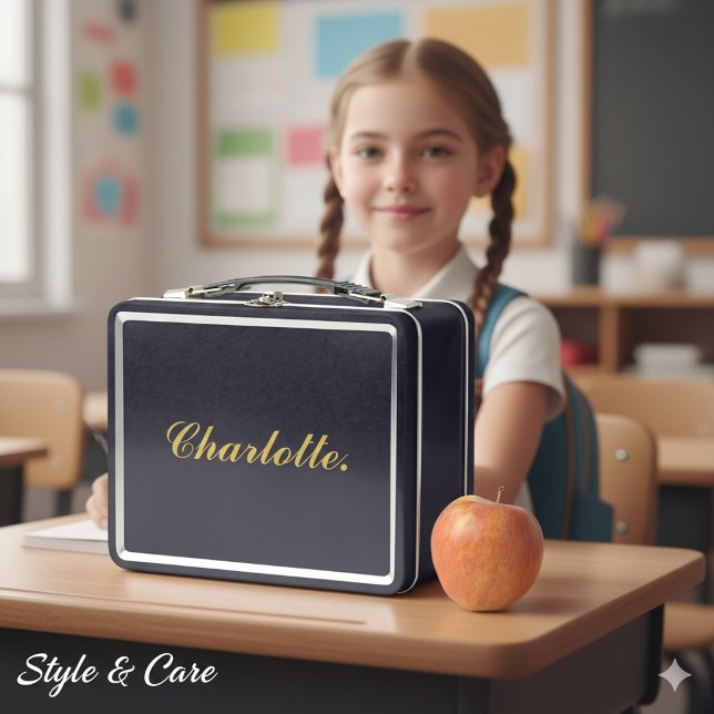 Metal Lunch Box with Custom Name Personalization (Metal Lunch Box with Custom Name Personalization)