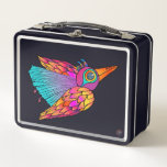 Metal Lunchbox colorful Bird Creature
