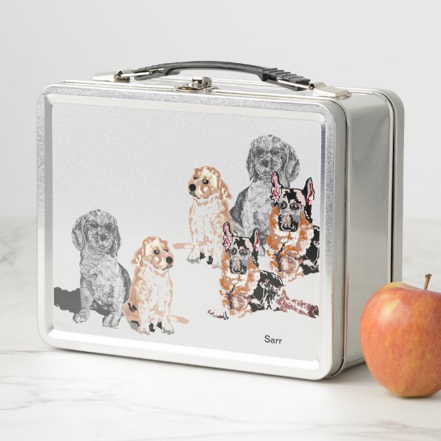 Metal Lunchbox Favorite Dogs (In Situ)