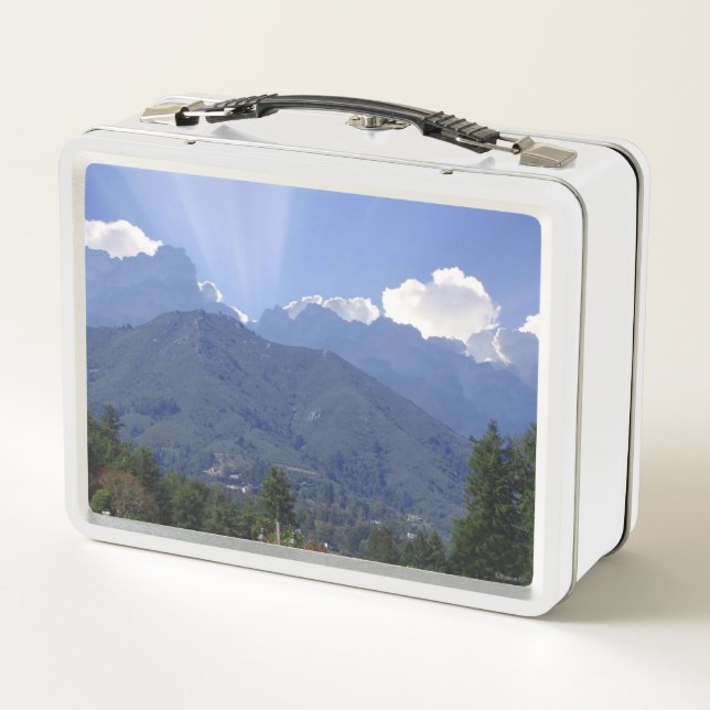 Metal Lunchbox Mt Tamalpais Sunbeams (Back)