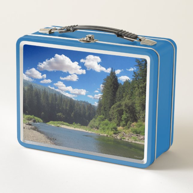 Metal Lunchbox Richardson Grove California Cloudy (Front)