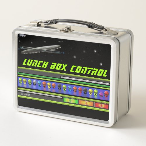 Metal Lunchbox UFO SPACE THEME by eliteArtKT