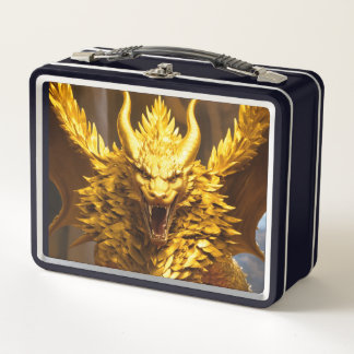 Metal LunchboxChic Black Bag: Timeless Style" "Sle Lunch Box