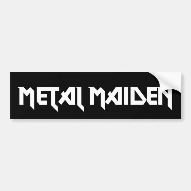 Metal Maiden Bumper Sticker (Front)