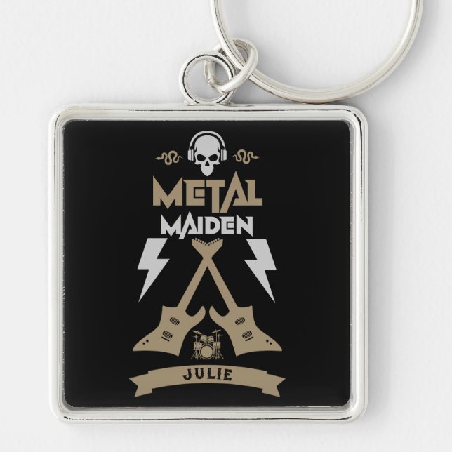 Metal Maiden Music Keychain (Front)