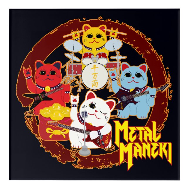 Metal Maneki Acrylic Print (Front)