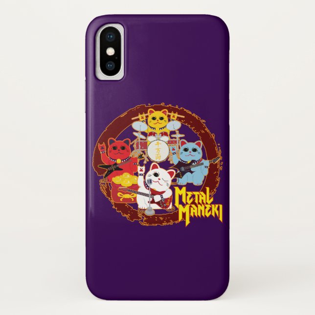 Metal Maneki Case-Mate iPhone Case (Back)