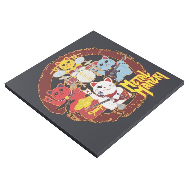 Metal Maneki Gallery Wrap (3/4)