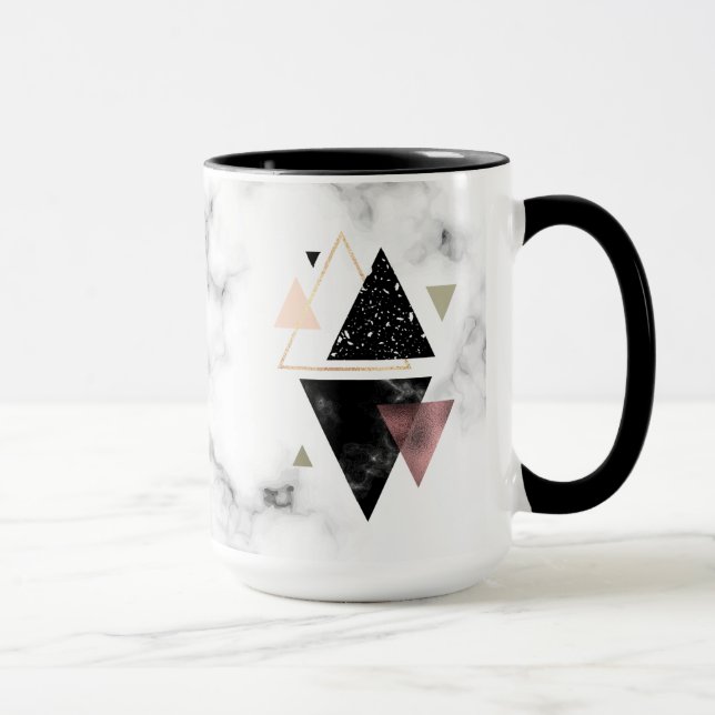 Metal Marble Geometric Design Mug (Right)