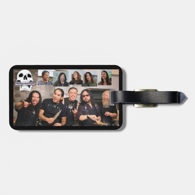 Metal Mastication Luggage Tag (Back Horizontal)