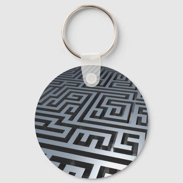 Metal Maze Keychain (Front)