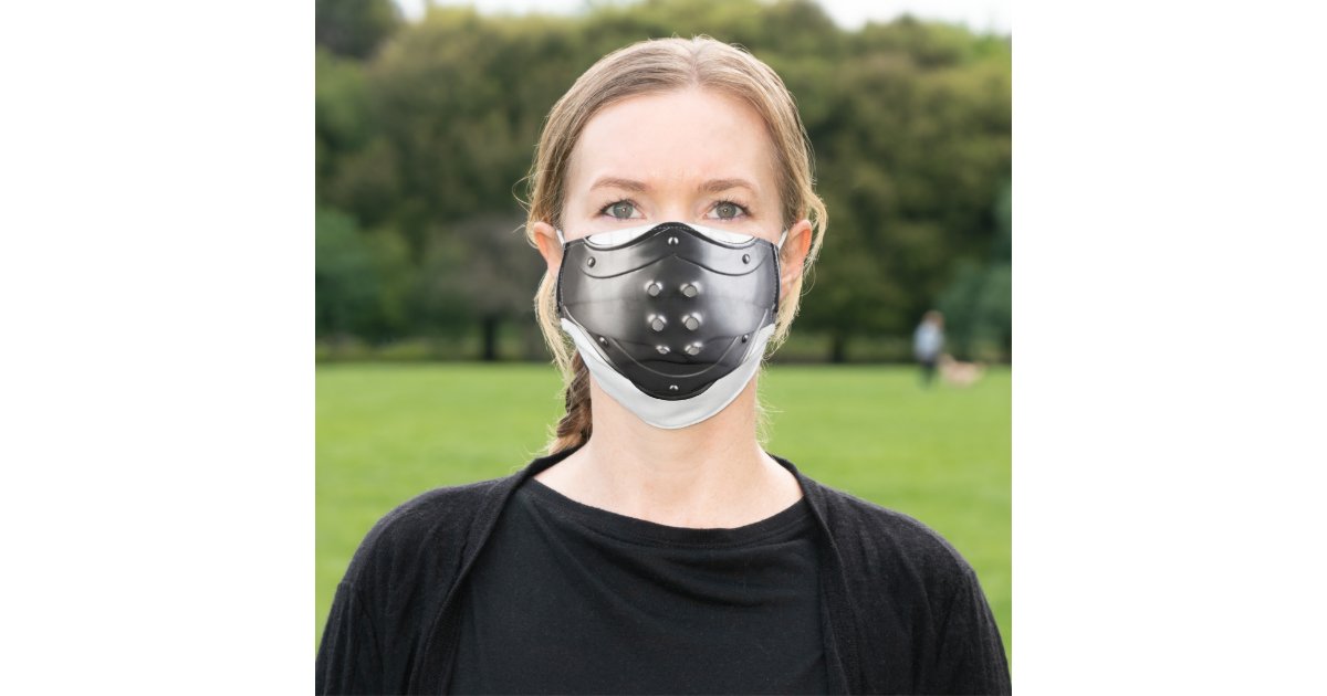mooi symbool Waardig Metal Medieval Knight Face Plate Helmet HEMA Adult Cloth Face Mask | Zazzle