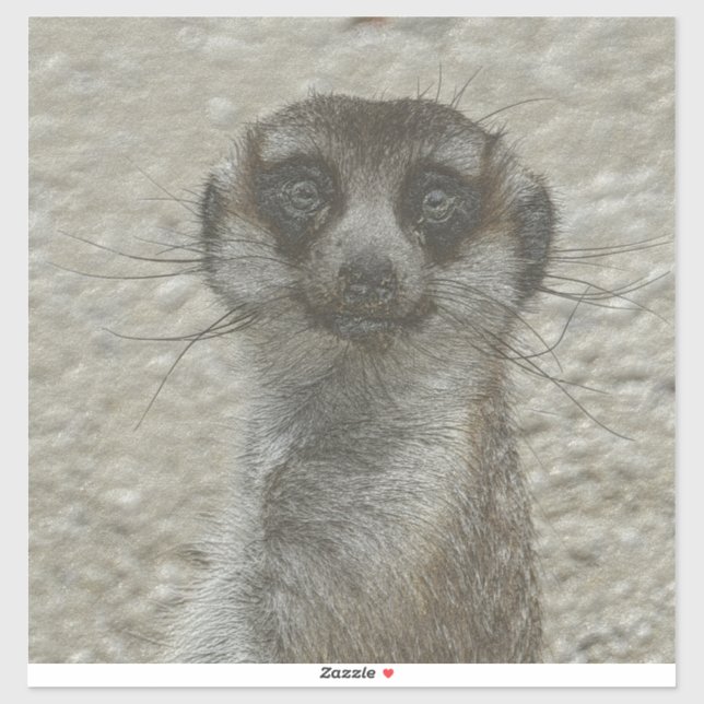 metal meerkat sticker (Sheet)