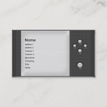 Metal Mesh Business Card by pixelholicBC at Zazzle