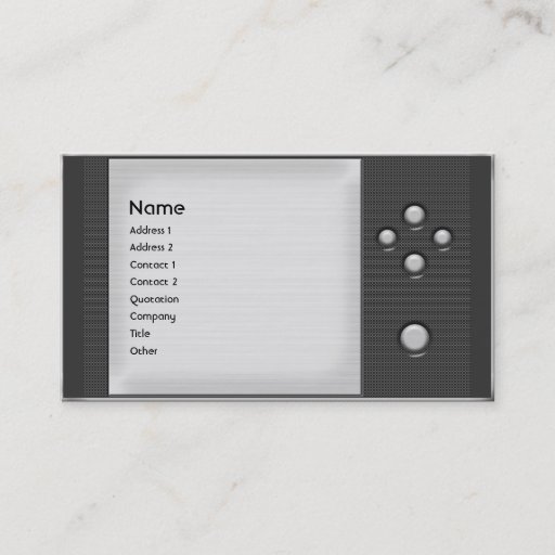 Customizable Metal Mesh Business Card Templates