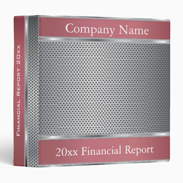 Metal Mesh Company Style | DIY Text |  Rose Gold Binder (Front/Spine)