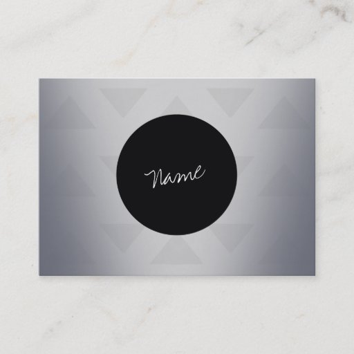 Customizable Metal Minimalist Elegant Business Cards